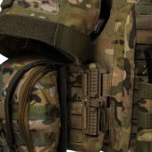 Преміум плитоноска Warmor Gen.6 PRO MAX з захистом шиї та плечей і балістичний фартух. МУЛЬТИКАМ. ПІКСЕЛЬ