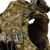 Преміум плитоноска Warmor Gen.6 PRO MAX v2 з максимальним набором підсумків, захистом шиї та модульним фартухом для захисту паху. Піксель. МУЛЬТИКАМ