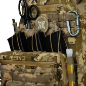 Преміум плитоноска Warmor Gen.6 PRO MAX v2 з максимальним набором підсумків, захистом шиї та модульним фартухом для захисту паху. Піксель. МУЛЬТИКАМ