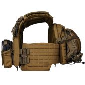 Преміум плитоноска Warmor Gen.5 + 3 підсумки під АК. Койот. МУЛЬТИКАМ