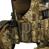 Преміум плитоноска Warmor Gen.6 PRO MAX v2 з максимальним набором підсумків, захистом шиї та модульним фартухом для захисту паху. Піксель. МУЛЬТИКАМ