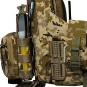 Преміум плитоноска Warmor Gen.6 PRO MAX v2 з максимальним набором підсумків, захистом шиї та модульним фартухом для захисту паху. Піксель. МУЛЬТИКАМ