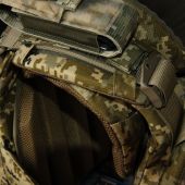 Преміум плитоноска Warmor Gen.6 PRO MAX v2 з максимальним набором підсумків, захистом шиї та модульним фартухом для захисту паху. Піксель. МУЛЬТИКАМ