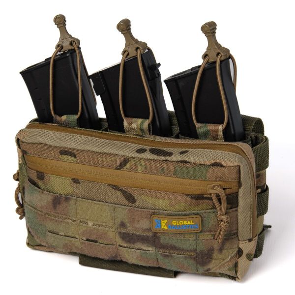 Підсумок органайзер комбінований Combo Pack під 3 магазини AK/AR. Мультикам. МУЛЬТИКАМ