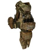 Преміум плитоноска Warmor Gen.6 PRO MAX із набором підсумків, захистом шиї та модульним фартухом МУЛЬТИКАМ
