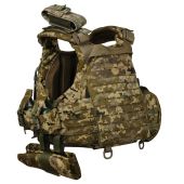 Преміум плитоноска Warmor Gen.6 Pro Max v2 з максимальним набором підсумків. Піксель. МУЛЬТИКАМ