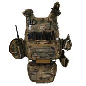 Преміум плитоноска Warmor Gen.6 Pro Max v2 з максимальним набором підсумків. Мультикам. Мультикам