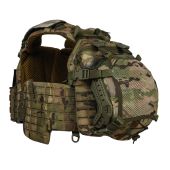Бронежилет 6-го класу з захистом боків та паху 2 класу Warmor Gen.5 Pro MAX. Мультикам. Розмір S-XL (регулюється)