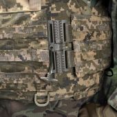 Тактична плитоноска Warmor Gen.4 піксель зі збільшеною площею захисту та швидким бічним і верхнім скиданням (без плит)