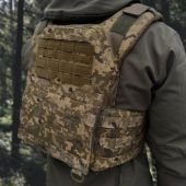 Бронежилет 6-го класу з підсумками під магазини АК. Піксель (ММ14). Вага – 6,2 кг