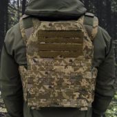 Бронежилет 6-го класу з підсумками під магазини АК. Піксель (ММ14). Вага – 6,2 кг