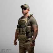Бронежилет у максимальній комплектації: пластини Armox 4 класу захисту (ДСТУ) + плитоноска Warmor gen.3 Max мультикам Койот