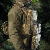 Бронежилет у максимальній комплектації зі сталевими бронеплитами Піксель: пластини Armox 4 класу захисту ДСТУ + плитоноска Warmor gen.3 Max піксель