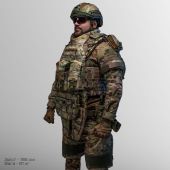 Плитоноска Warmor Gen. 5 в максимальній комплектації: балістичний захист шиї, плеч, боковин, паху, фартуху, поясу і ніг ХИЖАК