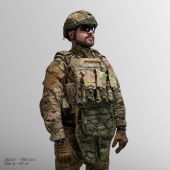 Бронежилет 6-го класу з захистом боків та паху Warmor Gen.5 Pro MAX. Мультикам. Піксель