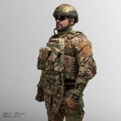 NEW! Преміум плитоноска Warmor Gen.5 PRO MAX з модульним балістичним фартухом для захисту паху. Мультикам.