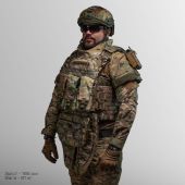 Бронежилет 6-го класу Warmor Gen.5 Pro MAX з захистом шиї та плечей 1кл ДСТУ. Мультикам. Мультикам