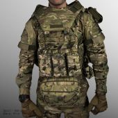 Плитоноска Warmor Gen.3 Pro Max ПІКСЕЛЬ + Захист шиї, плечей та 9 підсумків