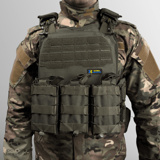 Плитоноска ARES gen.2 ОЛИВА + 3 підсумки