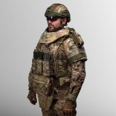 Плитоноска Warmor Gen.3 Pro Max МУЛЬТИКАМ + Захист шиї, плечей, фартух та 9 підсумків