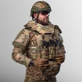 Плитоноска Warmor Gen.3 Max, колір МУЛЬТИКАМ + Захист шиї, плечей та 8 підсумків