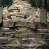 Бронекомплект Warmor Gen.4 із балістичним захистом і плитами: м'який захист по 1 кл.  ДСТУ + полегшені керамічні пластини 6 класу захисту ДСТУ + плитоноска Warmor Gen.4 з підсумками АК
