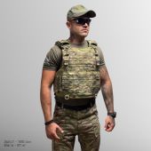 Тактична плитоноска Warmor Gen.4 МУЛЬТИКАМ зі збільшеною площею захисту