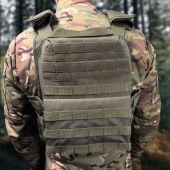Плитоноска с верхним и боковым быстрым сбросом Ares gen.2. Олива.