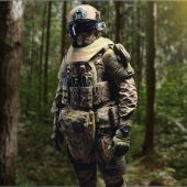 Бронекомплект Termonator 2.0 із захистом: шиї, плечей, боковин , напашника, паху (фартух), пояса РПС, стегон ніг (без плит)