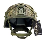 Балістичний шолом з вухами Sestan-Busch Helmet NIJ IIIА BK-ACH-MC Олива L (58-62 см)