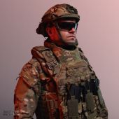 Захист шиї 2 класу Warmor Neck Protection 2.0, колір мультикам