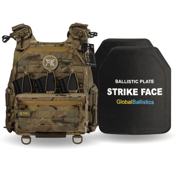 Бронежилет WARMOR Gen 6 + Combo Pack під 3 магазини AK/AR. Мультикам. 6 класу захисту ДСТУ ПІКСЕЛЬ