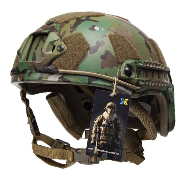 Шолом FAST Future Assault Shell Helmet NIJ IIIA мультикам з покращеними вставками