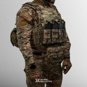 Посилена плитоноска Warmor Gen.4 з оптимальним набором підсумків Мультикам