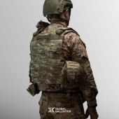 Посилена плитоноска Warmor Gen.4 з оптимальним набором підсумків Мультикам
