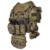 Бронежилет в максимальній комплектації мультикам: плитоноска Warmor gen.3 Max + балістичний захист боків, паху, плечей, шиї  + полегшені керамічні пластини 6 класу захисту ДСТУ  Розмір S-XL (регулюється)