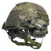 Комплект тактичний шолом Sestan-Busch Helmet BK-ACH-HC, Олива, навушники Earmor М32 і посилені кріплення типу "чебурашка", кавер L (58-62 см)