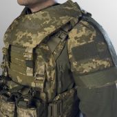 Тактичний жилет - плитоноска Warmor Gen.3 Max Pro піксель із захистом шиї, плечей і фартухом за 1 класом ДСТУ 8782:2018