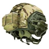 Шолом FAST WENDY (олива) в кавері з наушниками Earmor M32 в максимальній комплектації.