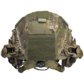 Комплект тактичний шолом Sestan-Busch Helmet BK-ACH-HC, навушники Earmor М32, посилені кріплення типу «чебурашка», кавер, колір койот ХL (60-64 см)