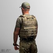 Тактична плитоноска Warmor Gen.4 ПІКСЕЛЬ зі збільшеною площею захисту