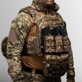 Плитоноска Warmor Gen.3 Pro Max піксель зі швидким скиданням мультикам з підсумками, сумка скидання, напашник, аптечка, турнікет