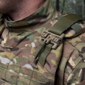 Тактична плитоноска Warmor Gen.4 мультикам зі збільшеною площею захисту та швидким бічним і верхнім скиданням (без плит)