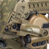 Комплект тактичний шолом Sestan-Busch Helmet BK-ACH-HC, навушники Earmor М32, посилені кріплення типу «чебурашка», кавер, колір койот ХL (60-64 см)