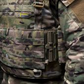 Тактична плитоноска Warmor Gen.4 мультикам зі збільшеною площею захисту та швидким бічним і верхнім скиданням (без плит)