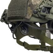 Комплект тактичний шолом Sestan-Busch Helmet BK-ACH-HC, Олива, навушники Earmor М32 і посилені кріплення типу "чебурашка", кавер L (58-62 см)