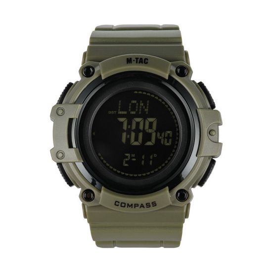 Тактичний годинник з компасом 2233 Army M-Tac. Олива