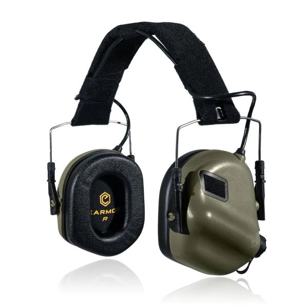 Тактичні навушники EARMOR M31 з універсальним кріпленням Олива