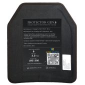 Бронежилет 6 класу Warmor gen.3 Pro Max з додатковим балістичним захистом 1 класу боків, паху + балістичний фартух збільшеного розміру та суперлегкими керамічними бронеплитами (2,5 кг). Мультикам. Чорна
