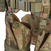 Комплект пояс WARBELT з м'яким балістичним захистом, захистом ніг за 1 класом ДСТУ та 4-ма підсумками під магазини АК. Мультикам